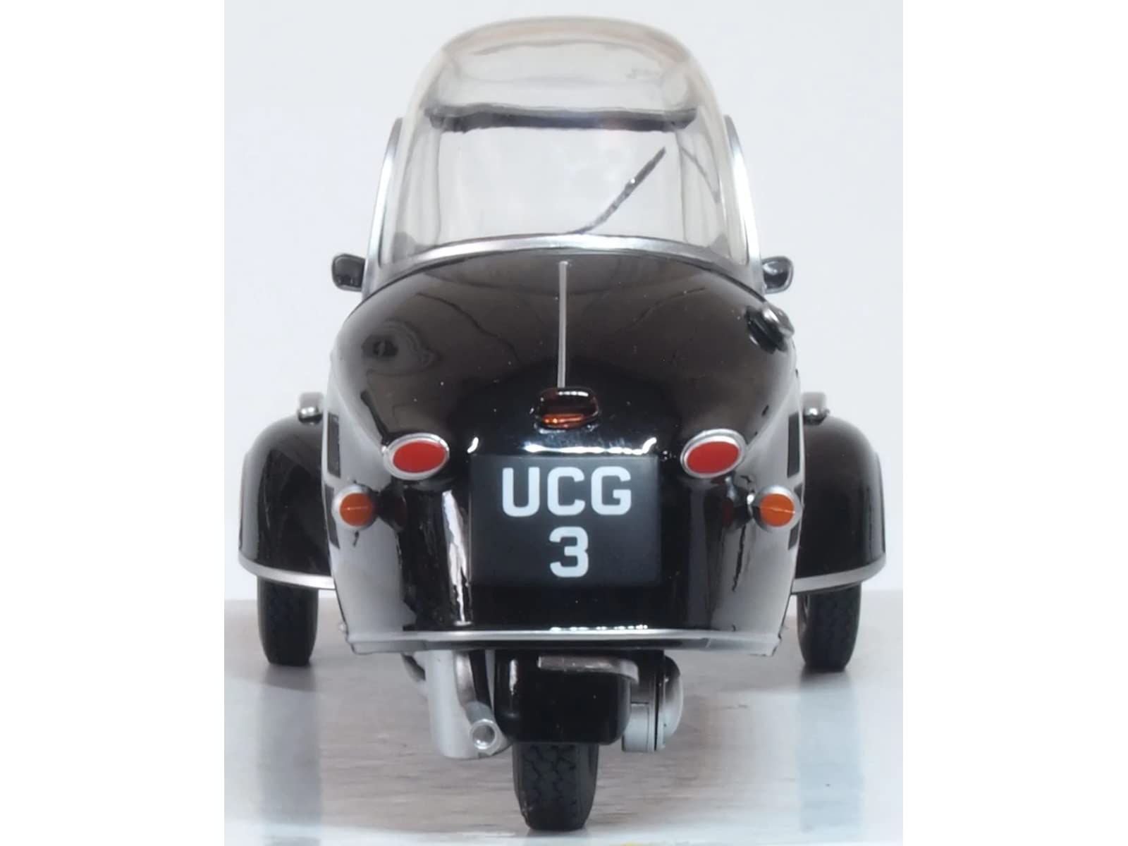 Amazon.com: Messerschmitt KR200 Bubble Top Negro con Interior Rojo